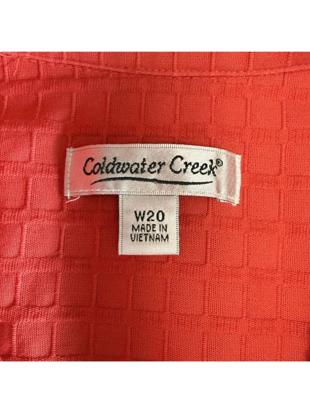 Coldwater Creek Womens 20 Jacket Orange Textured Cotton Pockets Snaps Spring - Picture 12 of 16